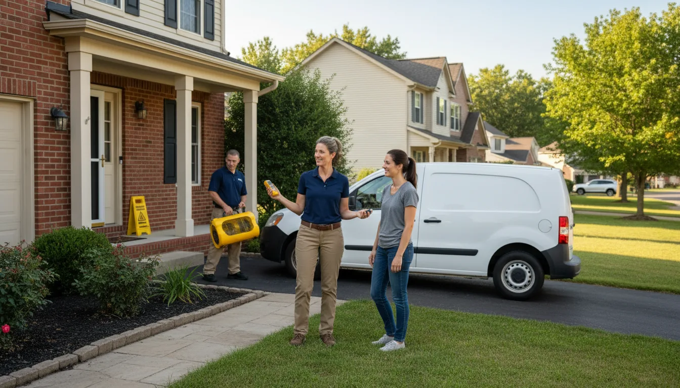 Residential water damage restoration in Vona, CO